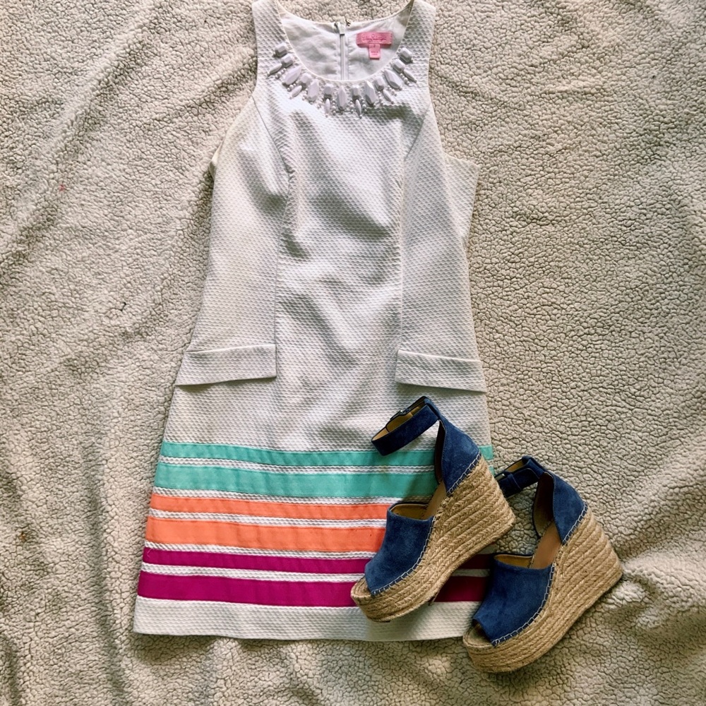 Lilly Pulitzer White Shift Dress